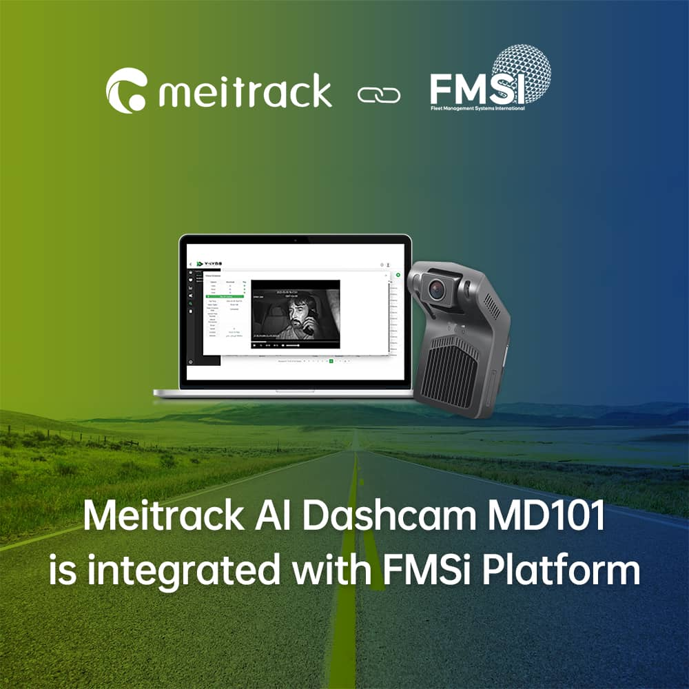 Meitrack のAIドライブレコーダー「MD101」、FMSi社の動態管理プラットフォームとの連携開始